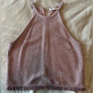 Multi-colored knit halter Zara top